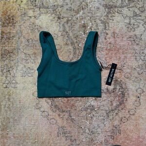 BNWT SET Active Women's Box X Sports Bra in Mojito